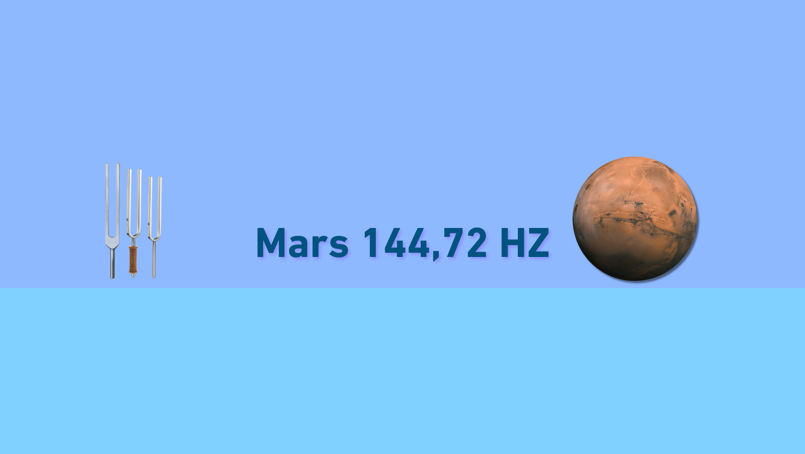 Stimmgabelkollektion Mars 144,72 HZ