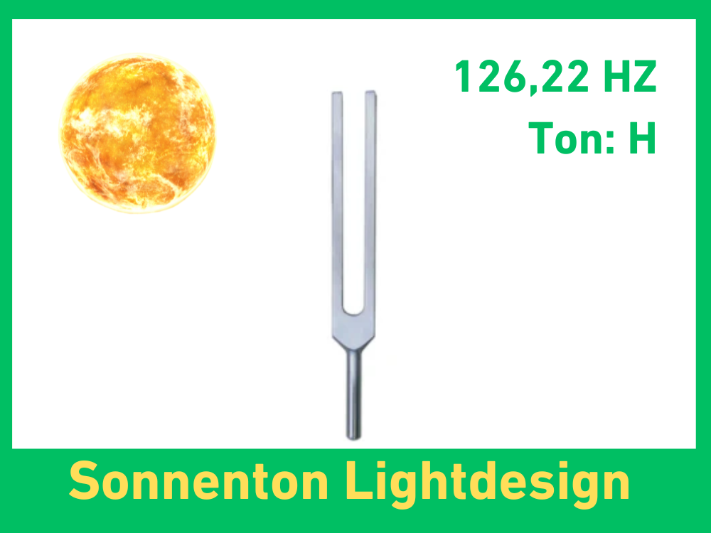 Bundle: Tuning fork Sonnenton Lightdesign 126.22 Hz | Item no. KO 126/Alu