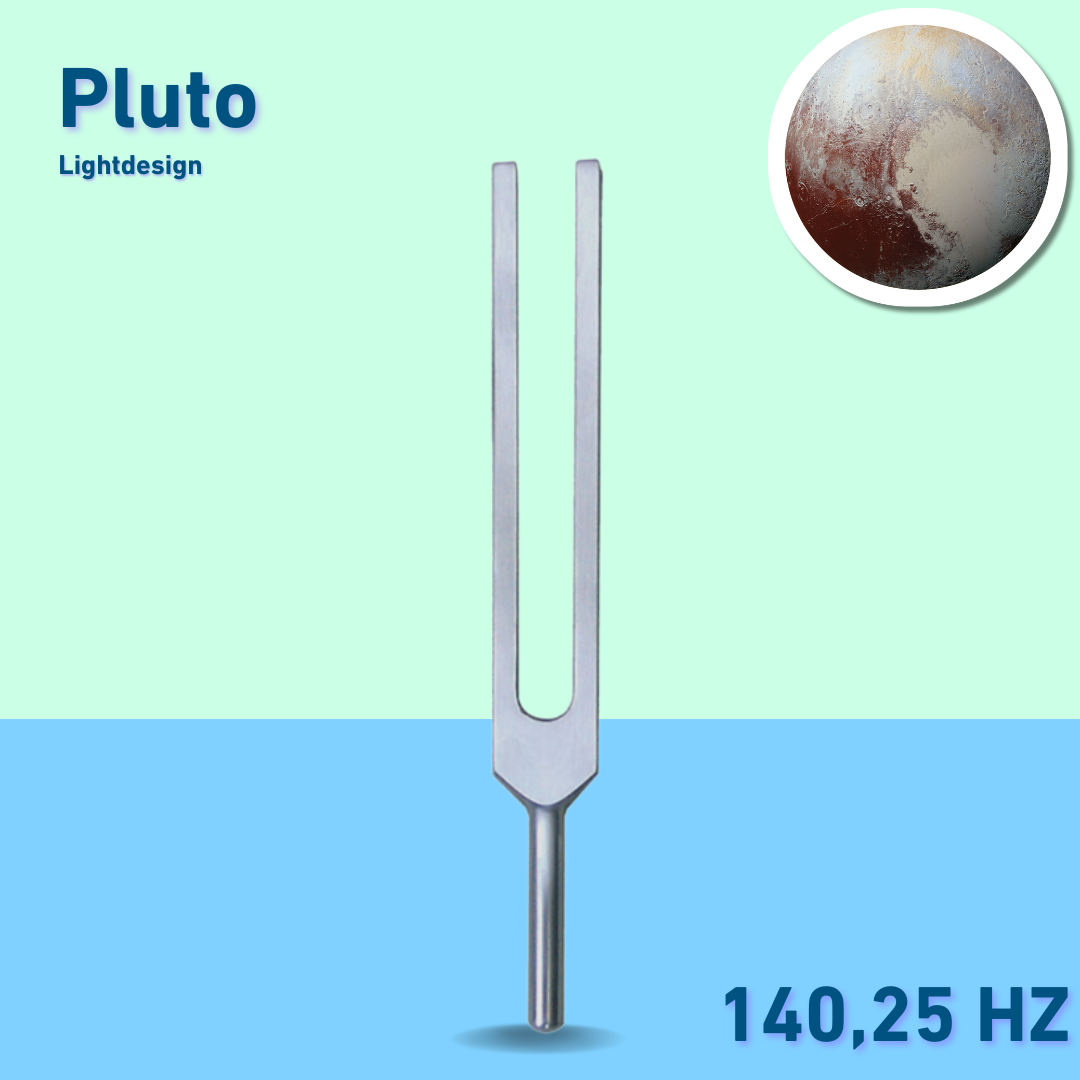 Stimmgabel Pluto Lightdesign 140,25 HZ | Art.-Nr. 140/Alu