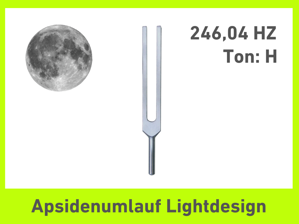 Tuning fork apse circulation light design 246.04 Hz | Item no. KO 246/aluminium