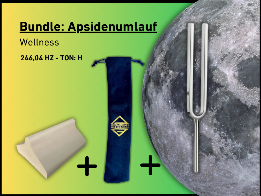 Bundle: Stimmgabel Apsidenumlauf Wellness  246,04 Hz | Art.-Nr. KO 246/7