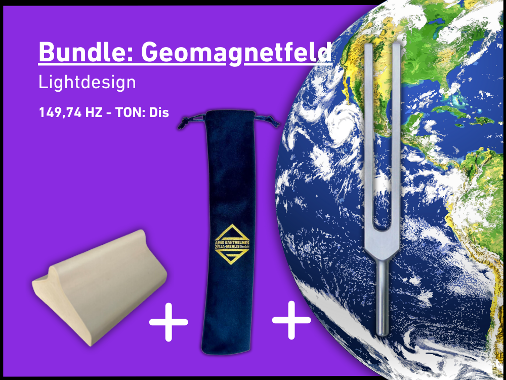 Bundle: Stimmgabel Geomagnetfeld Lightdesign 149,74 Hz | Art.-Nr. KO 149/Alu