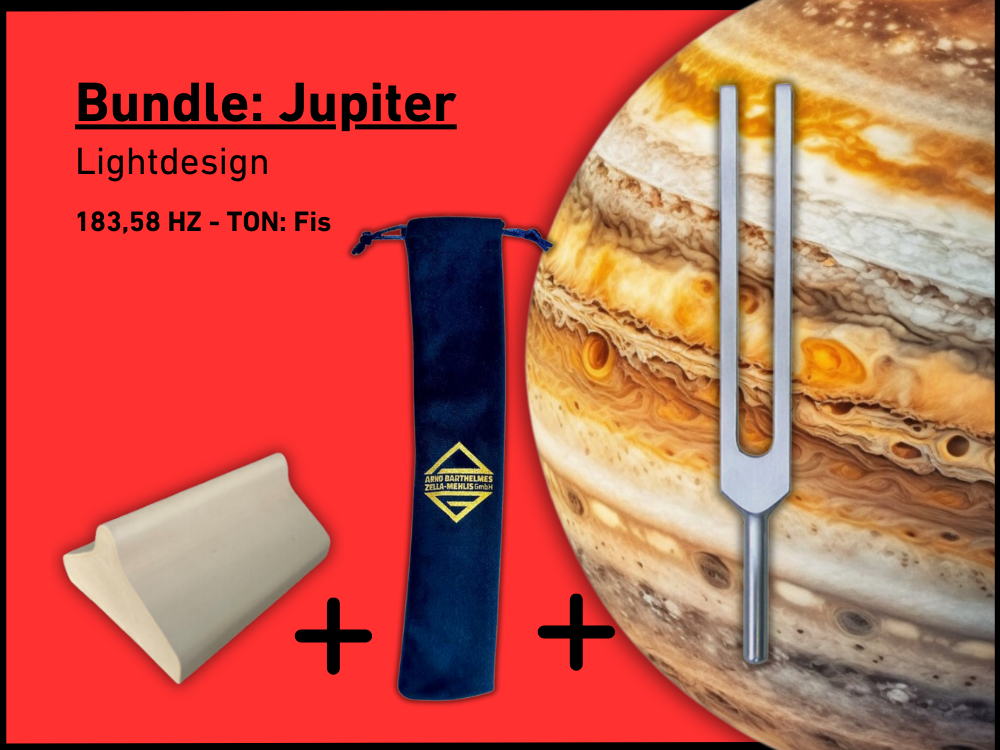 Bundle: Stimmgabel Jupiter Lightdesign 183,58 Hz | Art.-Nr. KO 183/Alu