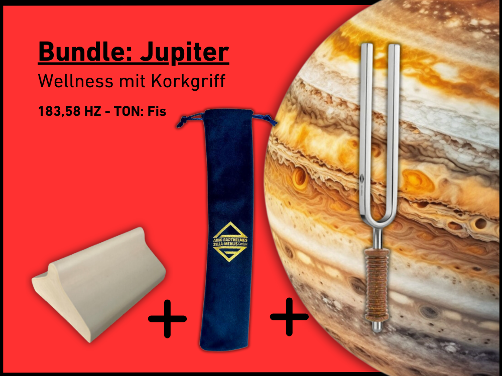 Bundle: Stimmgabel Jupiter Wellness 183,58 Hz | Art.-Nr. KO 183/7