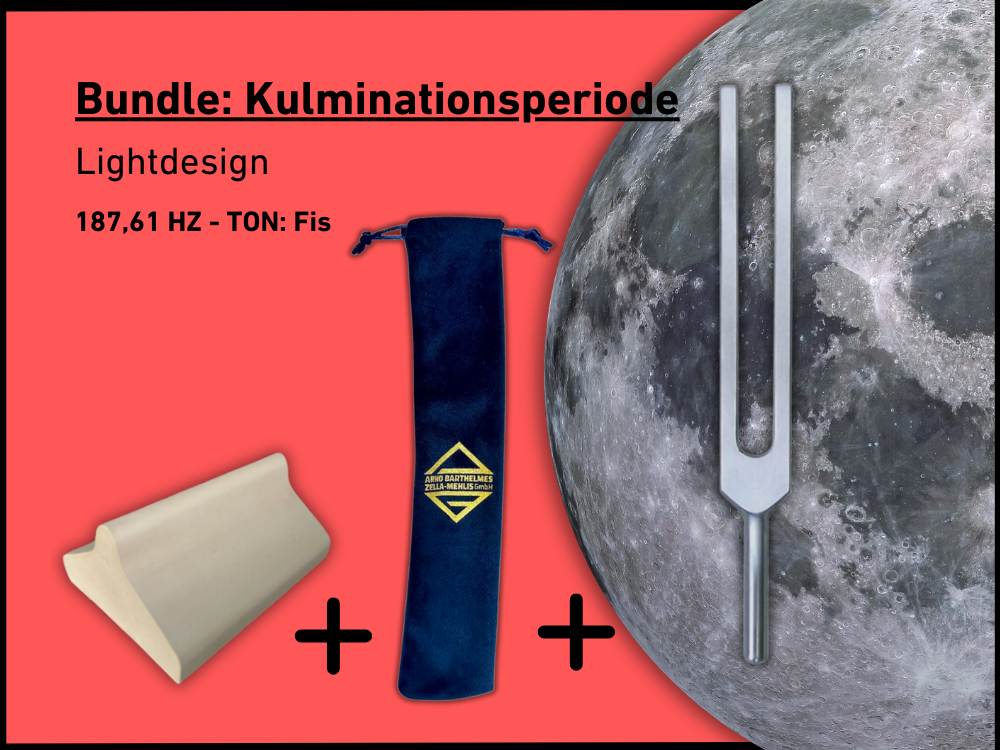 Bundle: Stimmgabel Kulminationsperiode Lightdesign 187,61 Hz | Art.-Nr. KO 187/Alu