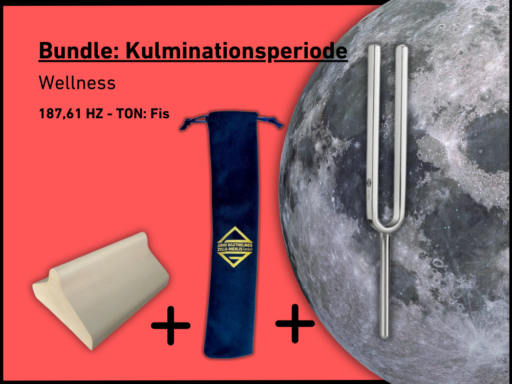 Bundle: Stimmgabel Kulminationsperiode Wellness 187,61 Hz | Art.-Nr. KO 187/7