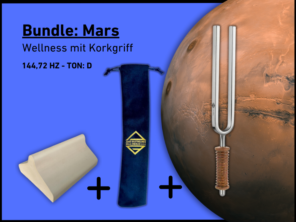 Bundle: Stimmgabel Mars Wellness 144,72 Hz | Art.-Nr. KO 144/7