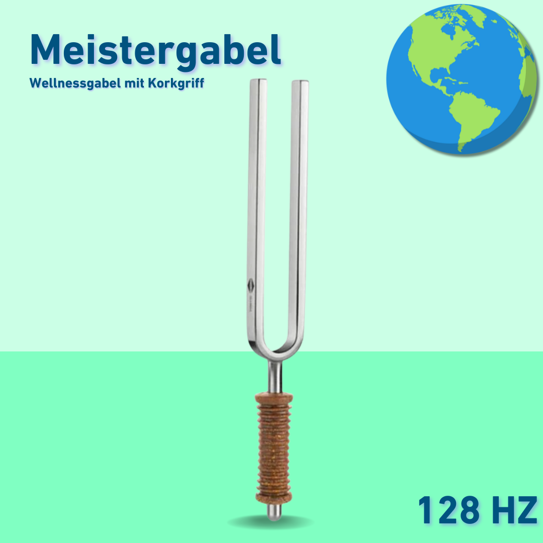 Stimmgabel Meistergabel Wellness mit Korkgriff 128 Hz | Art.-Nr. 128/7-K