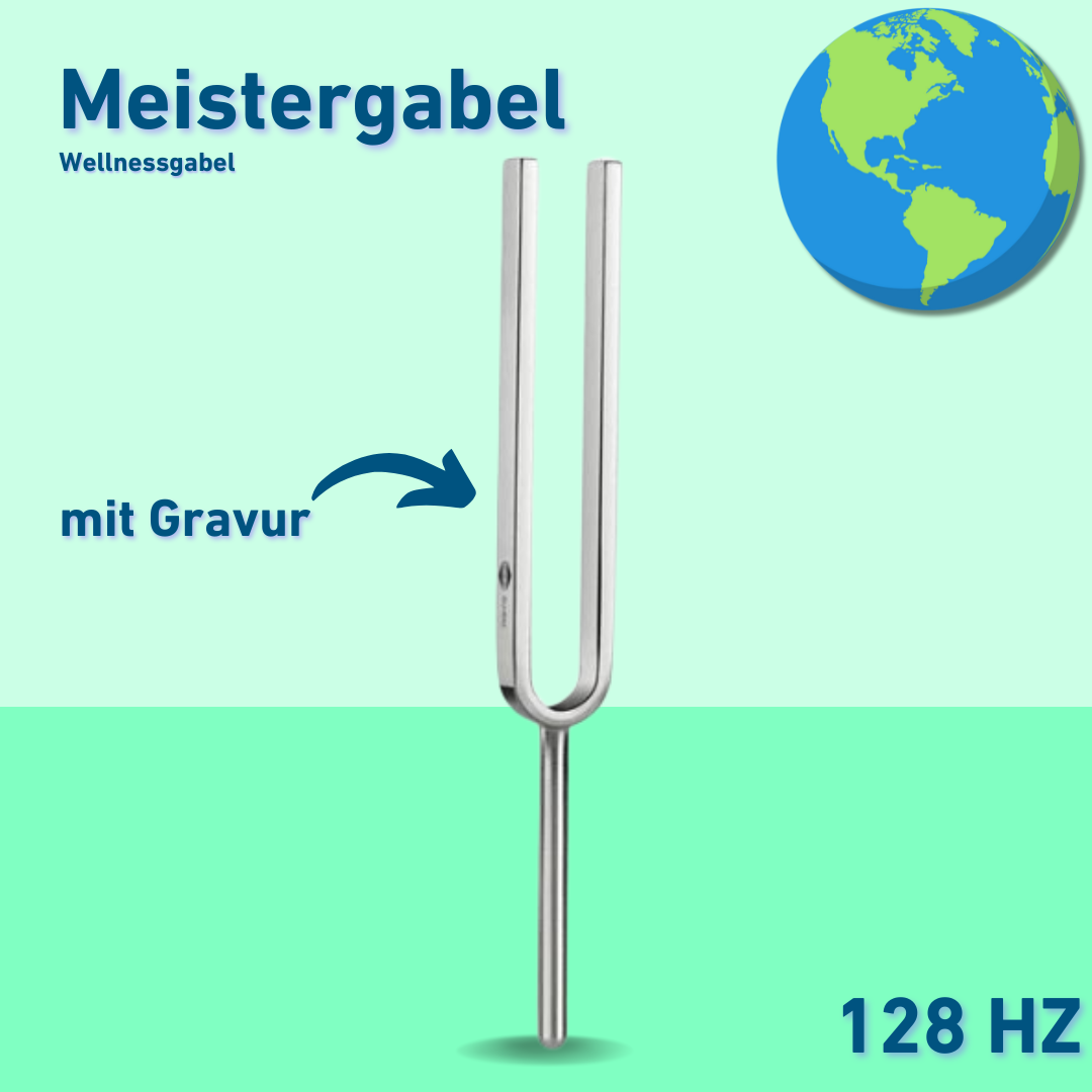 Gravur: Stimmgabel Meistergabel Wellness 128 Hz | Art.-Nr. 128/7-Gravur