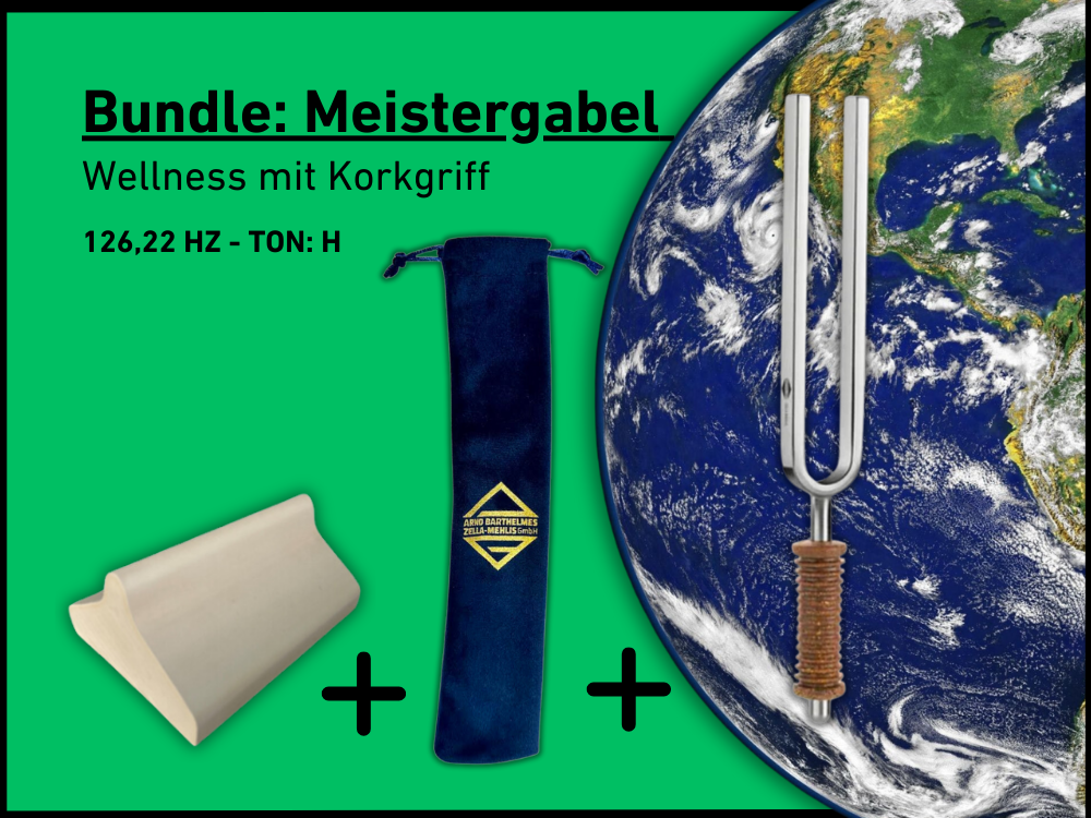 Bundle: Stimmgabel Meistergabel Wellness 128 Hz | Art.-Nr. KO 128/7