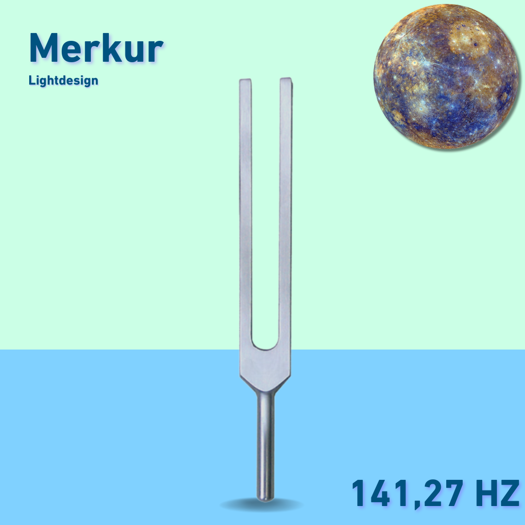 Stimmgabel Merkur Lightdesign 141,27 HZ  | Art.-Nr. 141/Alu