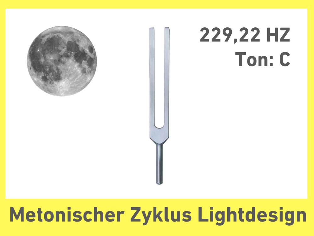 Tuning fork Metonic cycle Lightdesign 229.22 Hz | Item no. KO 229/Alu