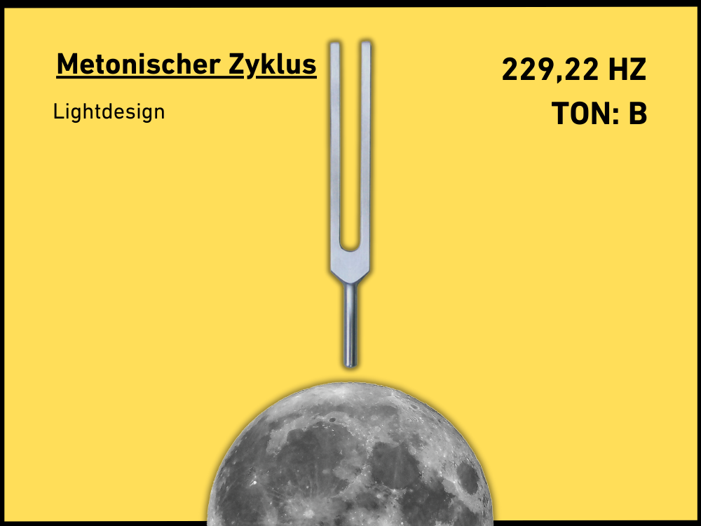 Stimmgabel Metonischer Zyklus Lightdesign 229,22 Hz | Art.-Nr. KO 229/Alu