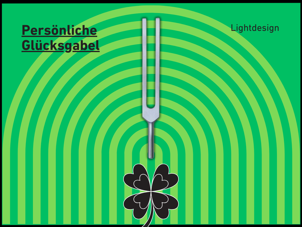 Persönliche Glücksgabel Lightdesign