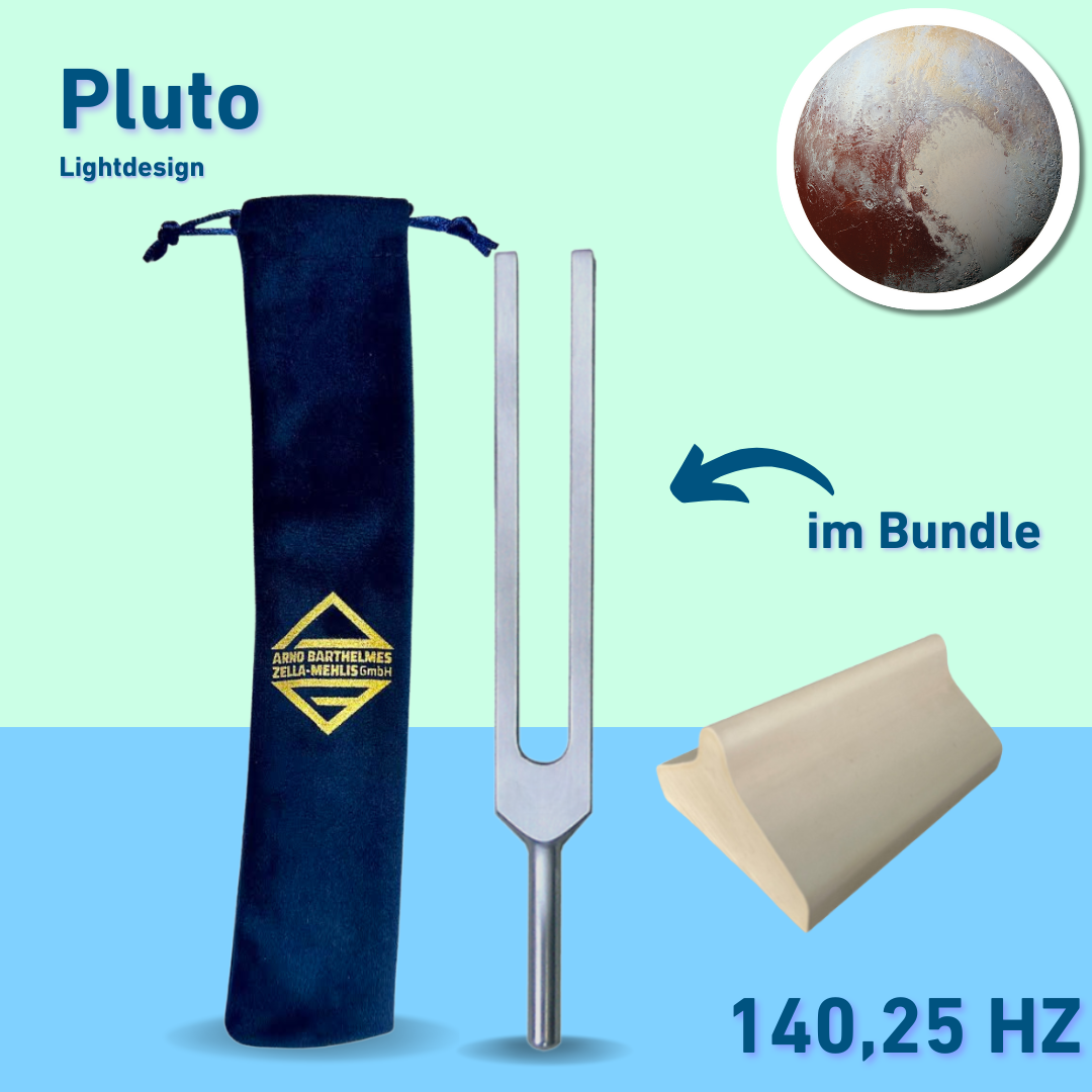 Bundle: Stimmgabel Pluto Lightdesign 140,25 HZ | Art.-Nr. 140/Alu