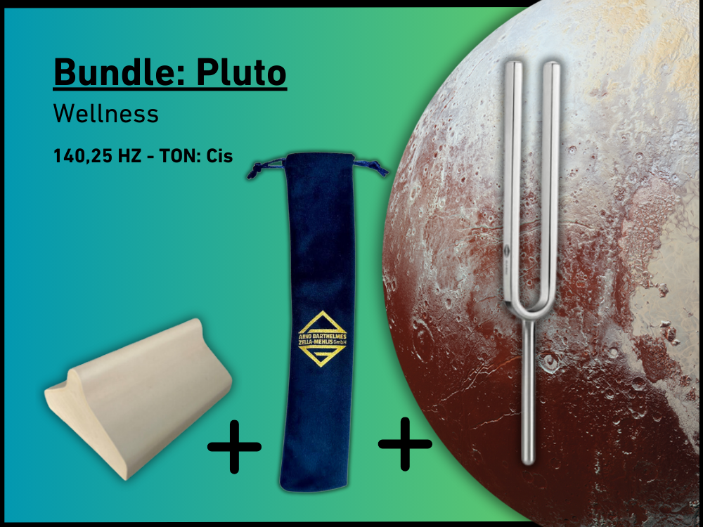 Bundle: Stimmgabel Pluto Wellness 140,25 Hz | Art.-Nr. KO 140/7