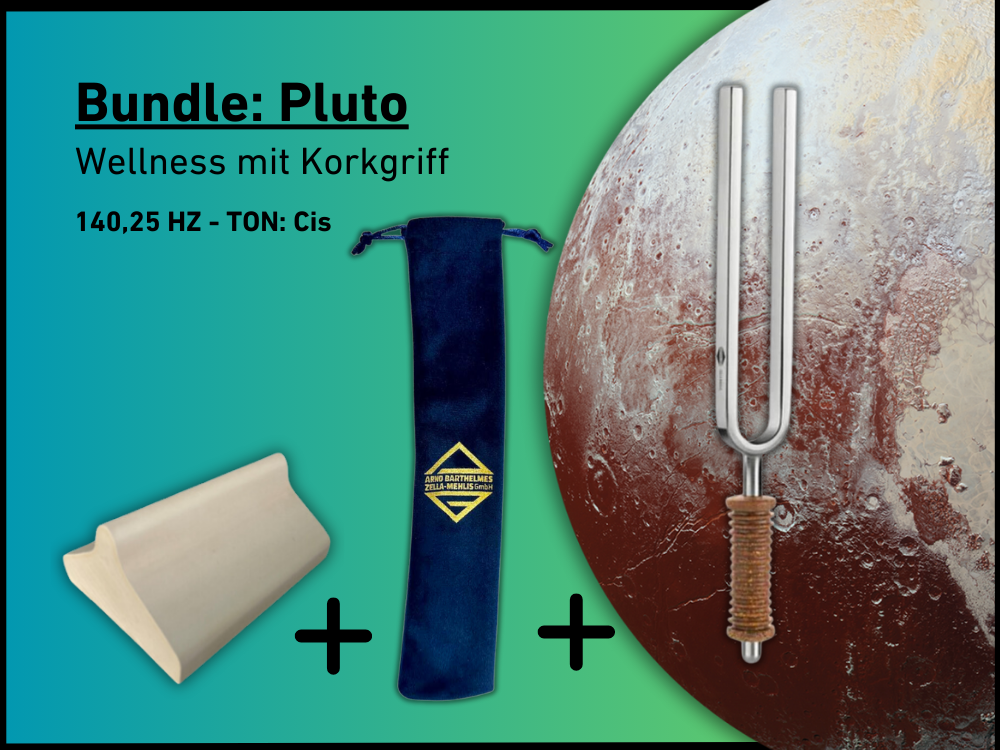 Bundle: Stimmgabel Pluto Wellness 140,25 Hz | Art.-Nr. KO 140/7