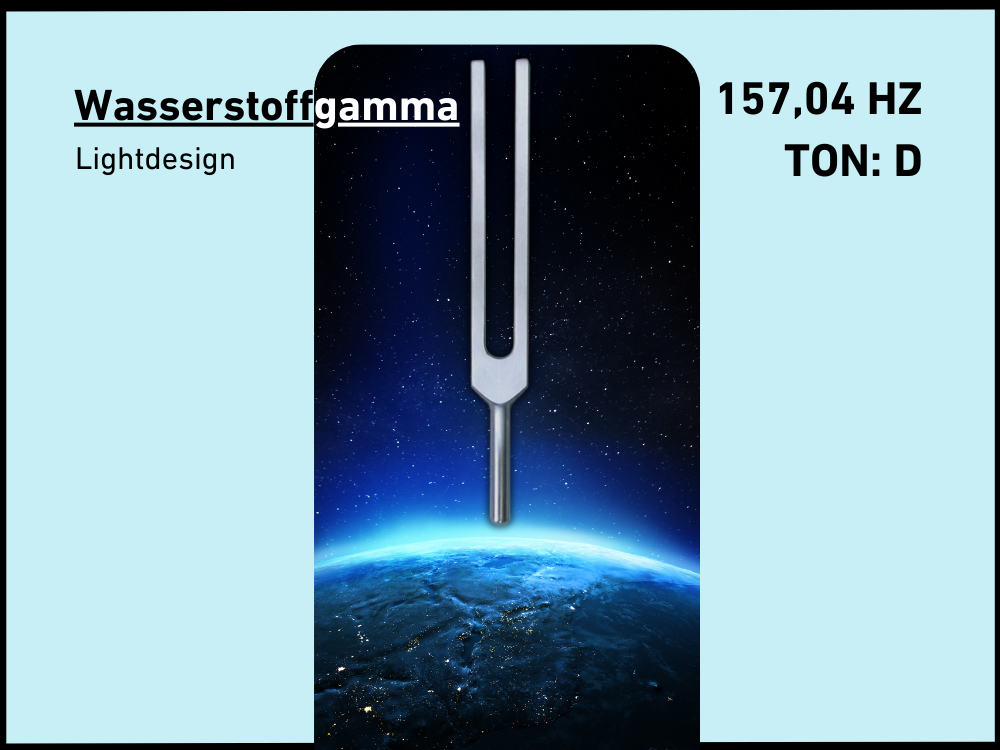 Stimmgabel Wasserstoffgamma Lightdesign 157,04 Hz | Art.-Nr. KO 157/Alu