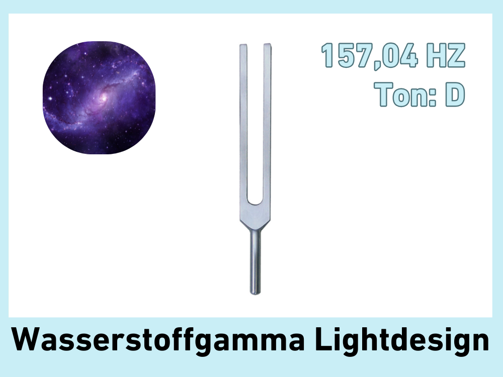 Tuning fork hydrogen gamma Lightdesign 157.04 Hz | Item no. KO 157/Alu