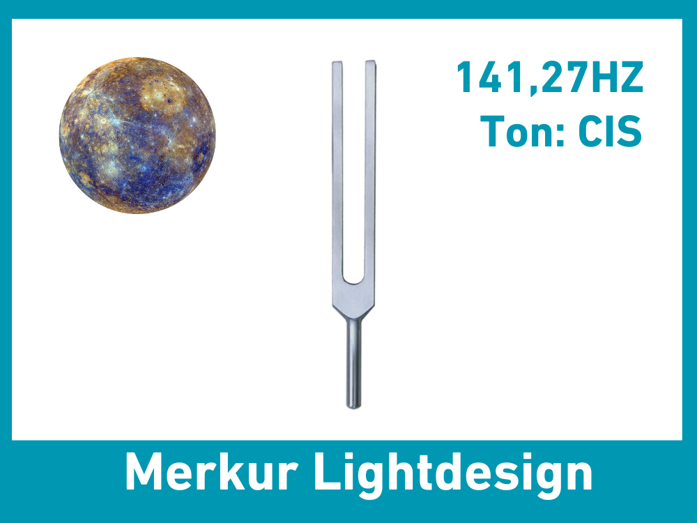 Bundle: Stimmgabel Merkur Lightdesign 141,27 Hz | Art.-Nr. KO 141/7