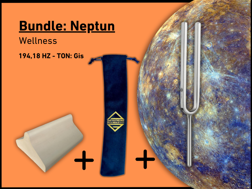 Bundle: Stimmgabel Typ Neptun Wellness 211,44 Hz | Art.-Nr. KO 211/7