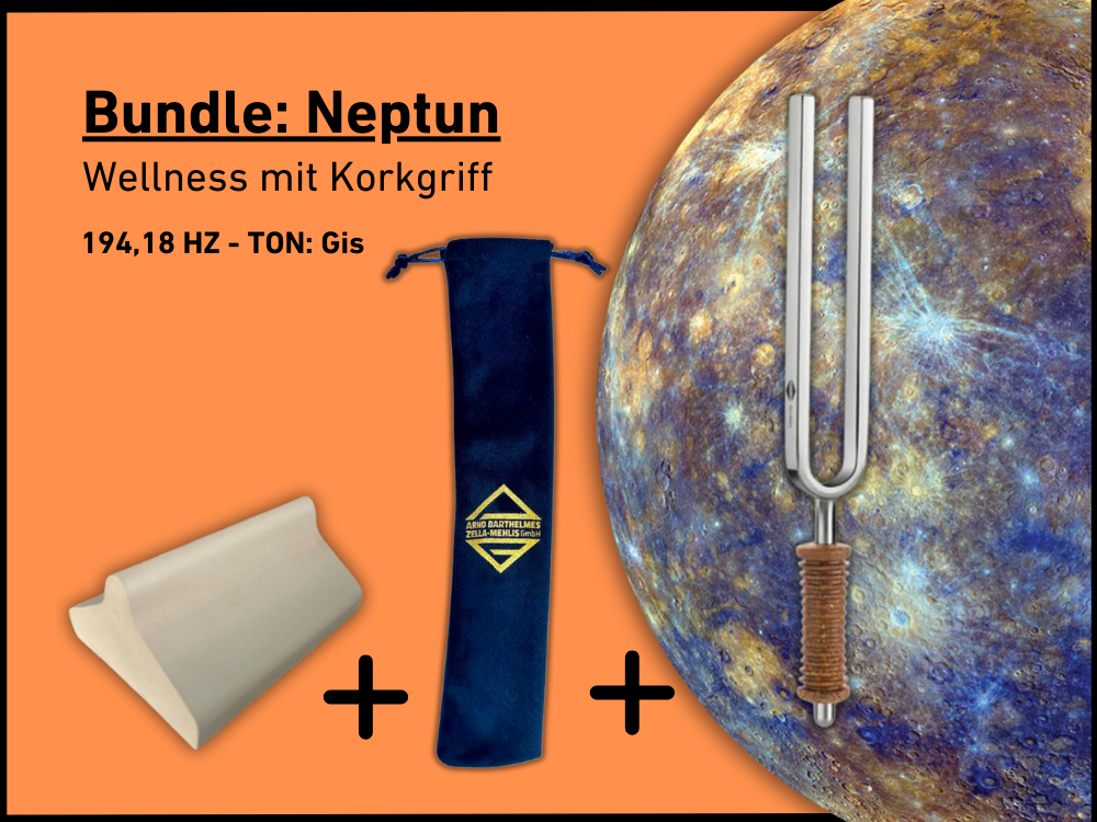 Bundle: Stimmgabel Typ Neptun Wellness 211,44 Hz | Art.-Nr. KO 211/7