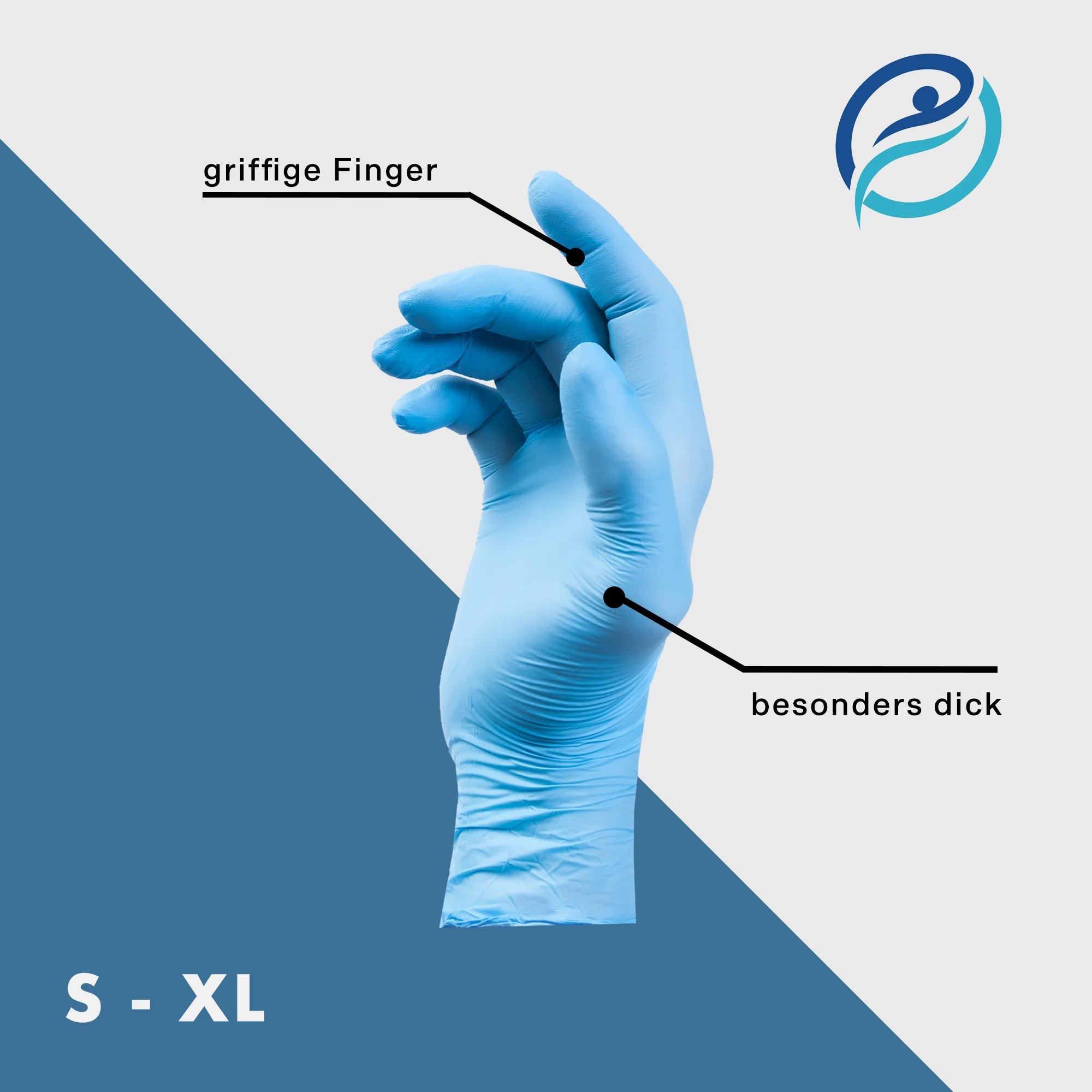 om Nitrile examination gloves