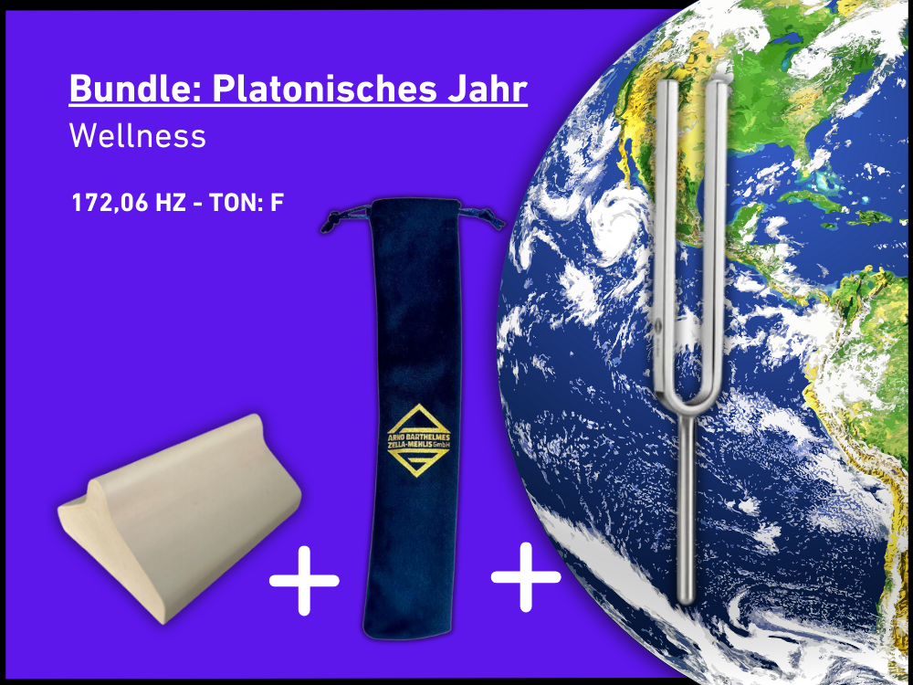 Bundle: Stimmgabel Platonisches Jahr Wellness 172,06 Hz | Art.-Nr. KO 172/7