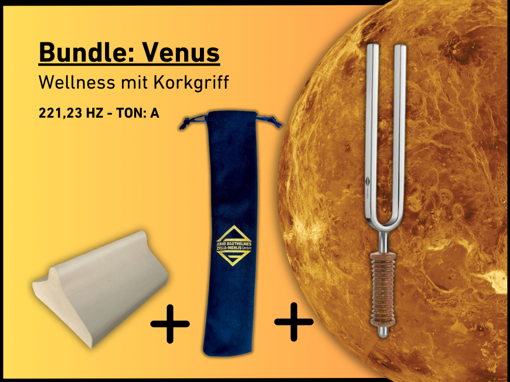 Bundle: Stimmgabel Venus Wellness 221,23 Hz | Art.-Nr. KO 221/7